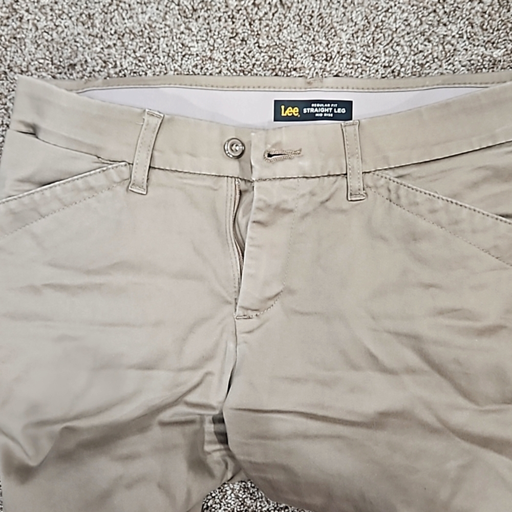 Lee Womens Straight Leg Slacks
